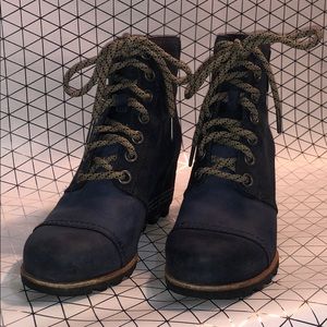 Sorel PDX Wedge Navy Boot Size 8